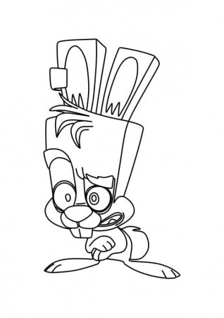 Zooba Skippy Bunny livro de colorir para imprimir e online