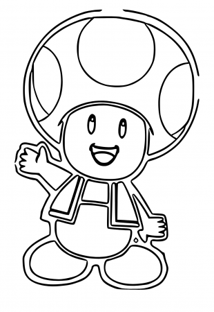 Free Printable Super Mario Cute Mushroom Coloring Page, Sheet and Picture  for Adults and Kids (Girls and Boys) - Babeled.com