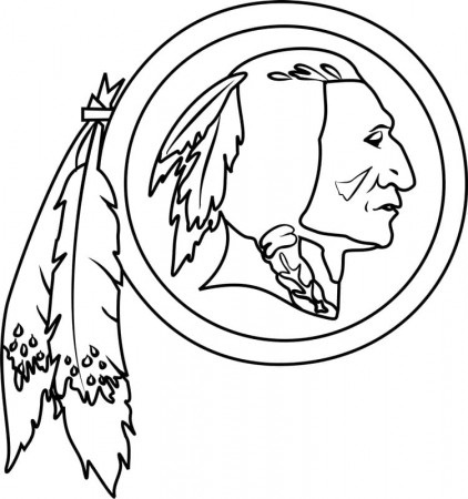 Washington Redskins Logo Coloring Page - Free Printable Coloring Pages for  Kids