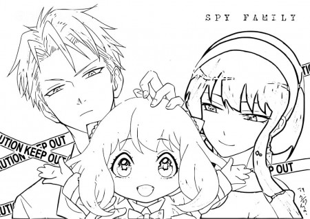 Spy x Family 2 Coloring Page - Anime Coloring Pages