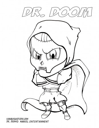 Dr. Doom Coloring page | Vanquish Studio