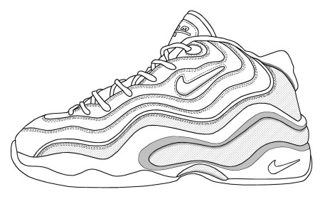Nike Shoes - Coloring Pages for Kids and for Adults