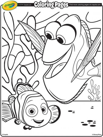 Finding Dory, Dory & Nemo Coloring Page | crayola.com