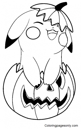 Pokemon Halloween Coloring Pages ...