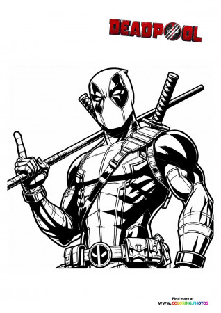 Deadpool - Coloring Pages for kids