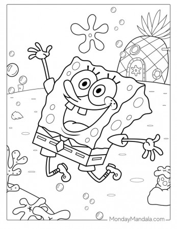 40 SpongeBob Coloring Pages (Free PDF ...