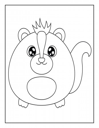 Chubby Animals Coloring Pages ...