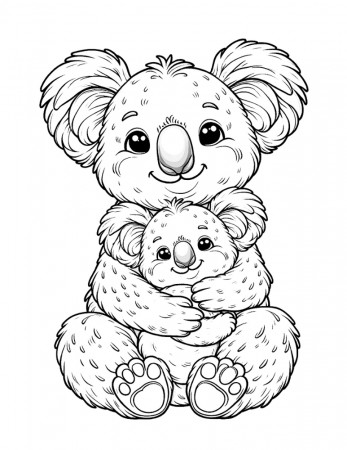 Free Koala Coloring Pages For Kids