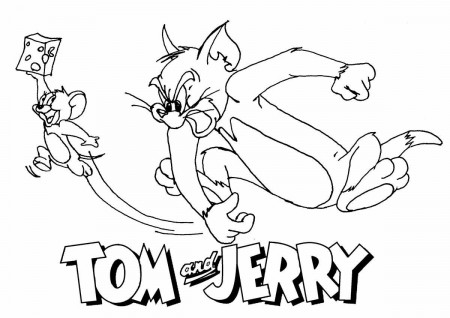 Tom and jerry coloring page-5