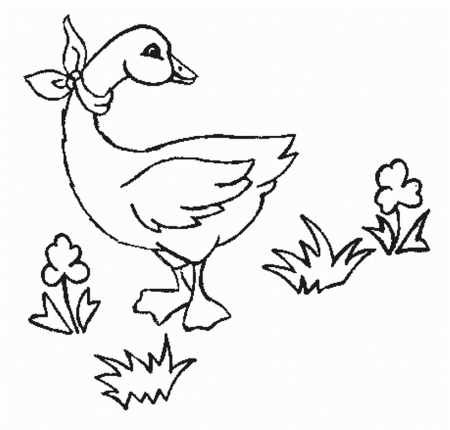 Kids Printable Animal Coloring Pages Goose | Animal Coloring pages ...