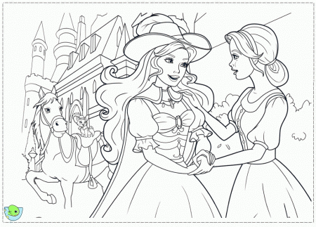 Barbie And The 3 Musketeers Az Coloring Pages inside Barbie Three ...