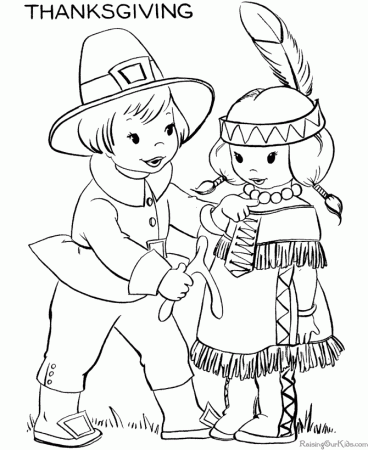 Thanksgiving kids coloring pages 002