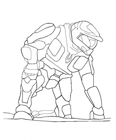 flohalo 3 master chief Colouring Pages