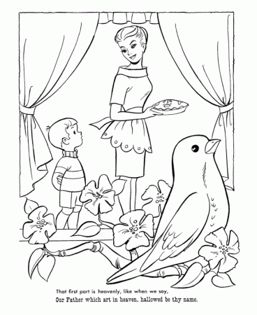the lords prayer Colouring Pages