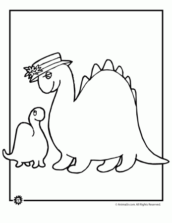 Cartoon Dinosaur Coloring Pages | Animal Jr.