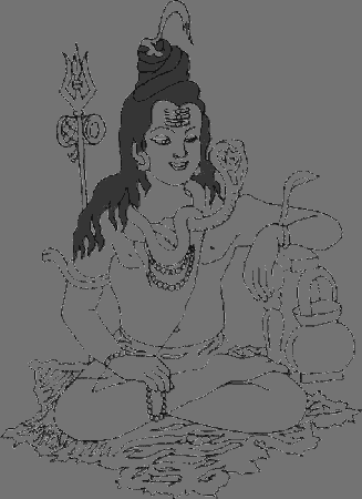 Shivratri coloring page