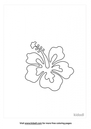 Hawaiian Flower Coloring Pages | Free Flowers Coloring Pages | Kidadl