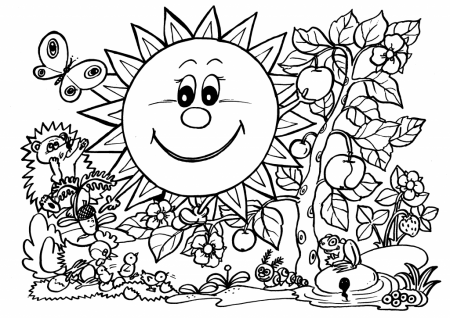 Enchanting appearance of the nature 17 nature coloring pages | Free  Printables
