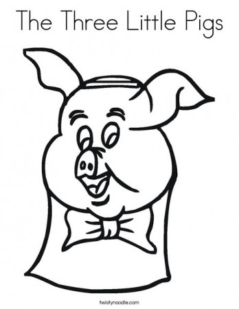 The Three Little Pigs Coloring Page - Twisty Noodle