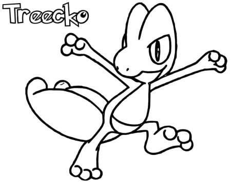 Printable Treecko Pokemon Coloring Page - Free Printable Coloring Pages for  Kids