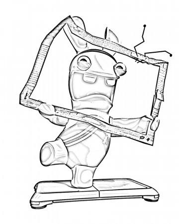 Raving rabbids to download for free - Raving Rabbids Kids Coloring Pages