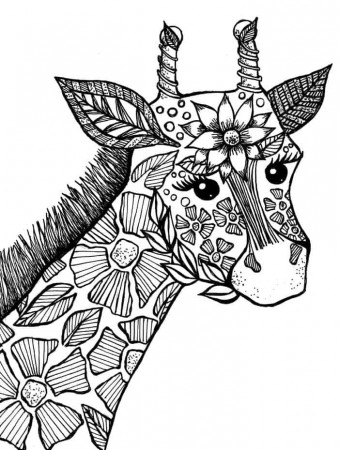 Printable Giraffe Coloring Pages - Coloringfile.com