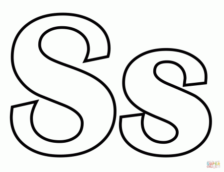 Letter S coloring page | Free Printable Coloring Pages