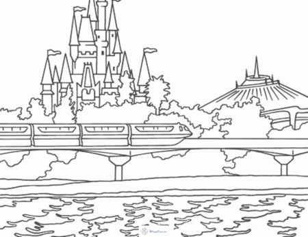 disneyland park coloring pages | Only Coloring Pages