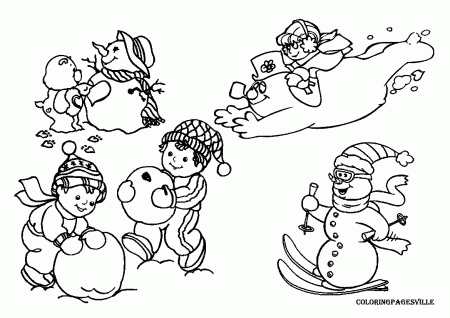 Snowman Coloring Pages - Colorine.net | #12989