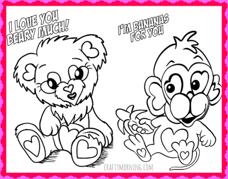 Free Printable Valentine's Day Coloring Pages - Crafty Morning