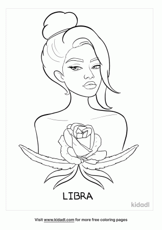 Libra Woman Coloring Pages | Free Seasonal & Celebrations Coloring Pages |  Kidadl