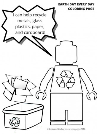 LEGO Earth Science Coloring Pages Earth Day Activities