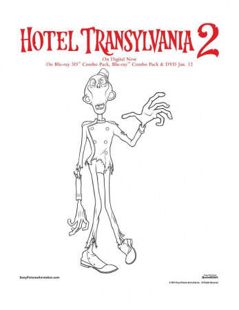 Hotel Transylvania Printable Coloring Page | Mama Likes This