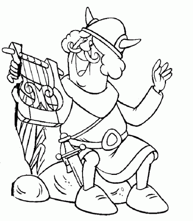 Vicky The Viking Characters Coloring Pages