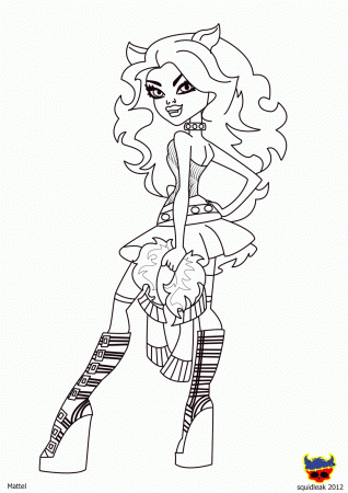 Unique Comics Animation: ultimate monster high coloring pages