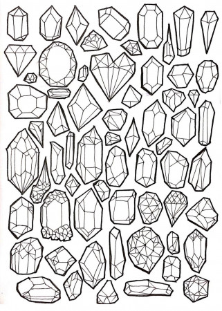 Crystal Coloring Pages | Free Coloring Pages