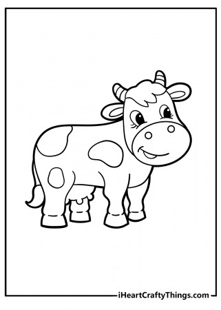 Printable Cow Coloring Pages (Updated 2023)