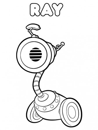 Ray from Rusty Rivets Coloring Page - Free Printable Coloring Pages for Kids