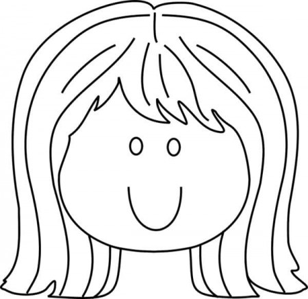 Woman Face Coloring Page - Free Printable Coloring Pages for Kids