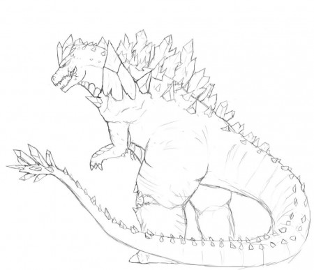 Godzilla coloring pages - 100 Printable coloring pages