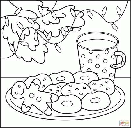 Christmas Cookies coloring page | Free Printable Coloring Pages