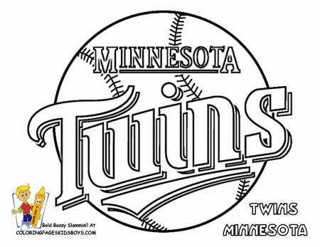 Twins Baseball Coloring Pages - Get Coloring Pages
