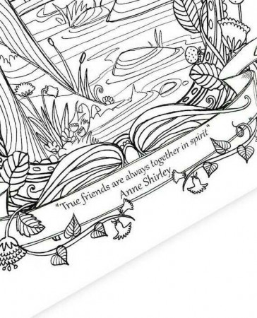 Coloring Page PDF anne and Diana Lucy Maud Montgomery Anne - Etsy