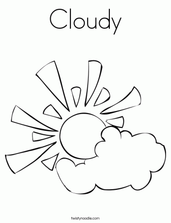 cloudy day coloring pages - Clip Art Library
