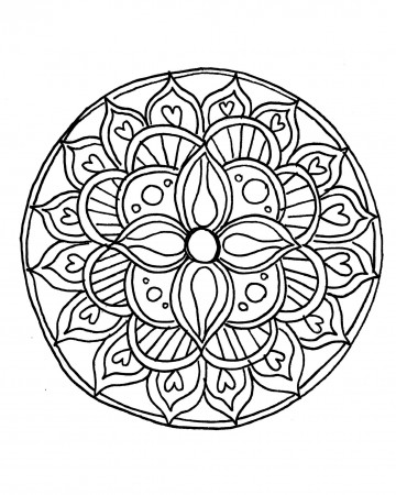 Free Relaxing Coloring Pages For Teens Adults Kids – Slavyanka