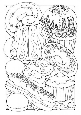 Coloring Page Pastry - free printable coloring pages - Img 19601