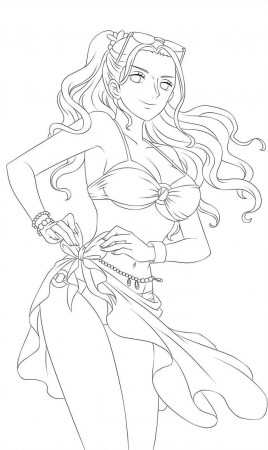 Nico Robin Lineart 03 by ...