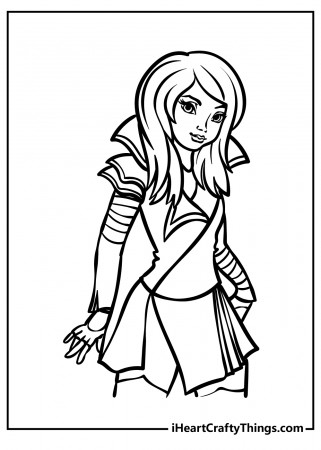 30 Descendants Coloring Pages (100 ...