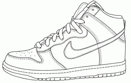 Nike Dunk coloring pages