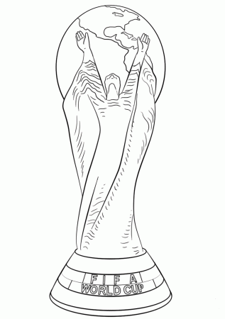 Fifa World Cup prize coloring page